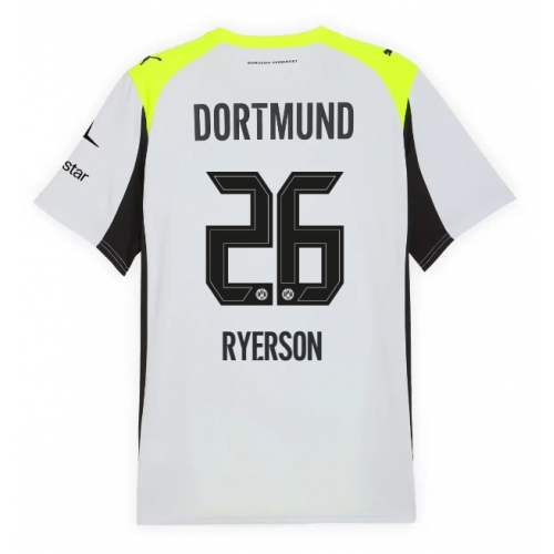 Billige Fotballdrakt Borussia Dortmund Julian Ryerson #26 Replika Bortedrakt 2025-26 Kortermet Billige Fotballdrakt Borussia Dortmund Julian Ryerson #26 Replika Bortedrakt 2025-26 Kortermet